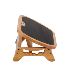 Repose-Pieds Bureau en Bois Réglable en Hauteur – Support Ergonomique Antidérapant Sous Bureau