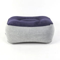 Repose-Pieds Gonflable Portable Ajustable – Coussin Pieds Confort pour Voyage, Maison et Bureau