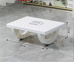 Repose-Pieds Bureau Ergonomique Portable avec Rouleaux de Massage – Support Pieds Sous Bureau Anti Fatigue