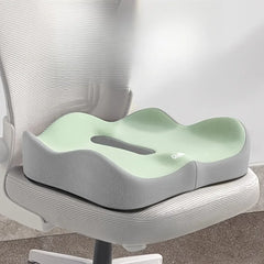 Coussin Lombaire Ergonomique avec Coussin d’Assise en Mousse à Mémoire de Forme pour Chaise de Bureau – Soutien du Dos et Réduction de la Pression Coccyx