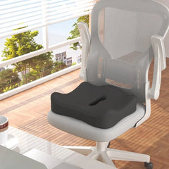 Coussin Lombaire Ergonomique en Mousse à Mémoire de Forme pour Chaise de Bureau, Voiture et Fauteuil Roulant