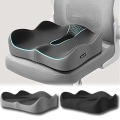 Coussin Coccyx Orthopédique en Mousse à Mémoire de Forme pour Chaise de Bureau et Voiture – Coussin Lombaire Anti Pression