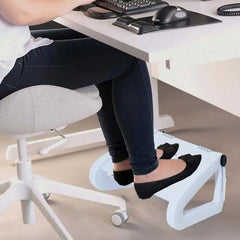 Repose-Pieds Bureau Ergonomique avec Rouleaux de Massage – Support Pieds Réglable 6 Hauteurs