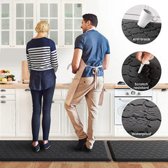 Tapis Anti Fatigue Cuisine Antidérapant et Imperméable – Tapis de Sol Confort en Mousse pour Évier et Plan de Travail