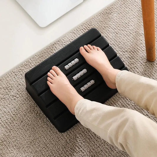 Repose-Pieds Bureau Ergonomique Réglable 5 Hauteurs avec Massage – Support Pieds Sous Bureau Confort et Circulation