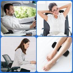 Coussin Lombaire Ergonomique pour Chaise de Bureau et Voiture