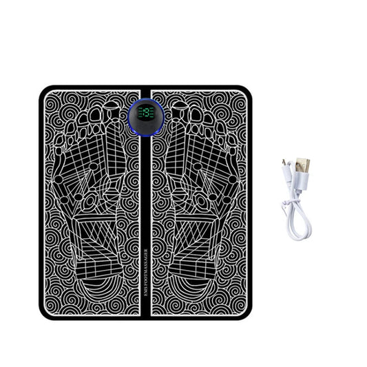 Tapis de Massage Électrique pour Pieds – Stimulateur EMS de Relaxation et Soulagement de la Fatigue