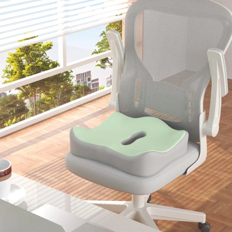 Coussin Lombaire Ergonomique en Mousse à Mémoire de Forme pour Chaise de Bureau, Voiture et Fauteuil Roulant