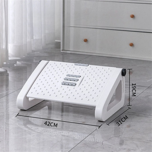 Repose-Pieds Bureau Ergonomique Réglable avec Rouleaux de Massage – Support Pieds Sous Bureau pour Circulation et Confort